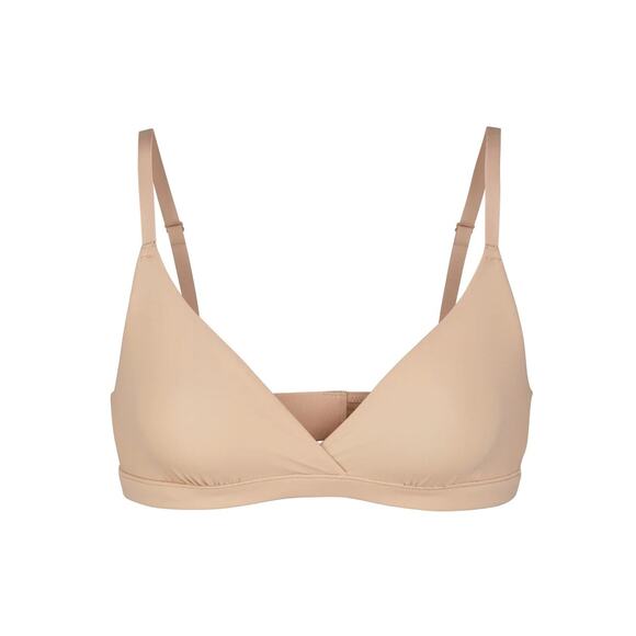 Skims Fits Everybody Beige Crossover Bralette Size Small - Picture 1 of 6